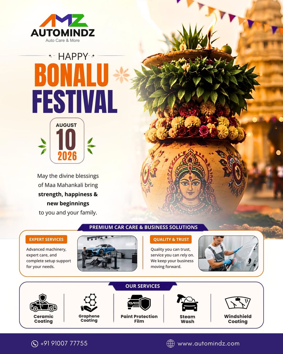 EulaShivesv3's tweet photo. Freedom Sale Special: Bonalu Greetings! As we honor Maa Mahankali, may divine blessings bring new beginnings. Protect your ride or upgrade your workshop with expert automotive solutions. Drive your success forward today. https://t.co/WIsUACWnVo