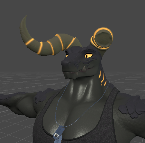 KazuoSergal's tweet photo. Putting this Deathclaw up for auction. 

Comes with: 
- Ref Sheet
- Animated Screen lick
- @/VulgarVictor583's Deathclaw retexture with edited Horns (Unity)

SB: 100€
MB: 5€
AB: 225€

Ends after 48h of last bid. Comment after the last bid please https://t.co/BZRubV8BSQ