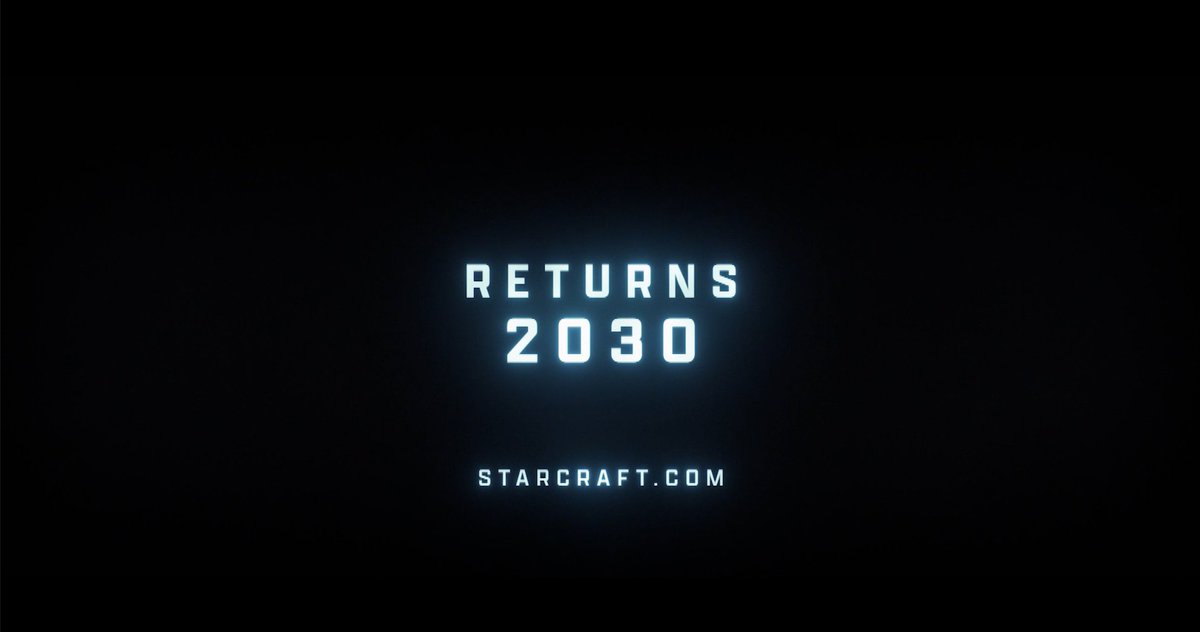 charlieINTEL's tweet photo. Starcraft Open World Shooter title announced 

Launching in 2030 https://t.co/2rCRooryxs