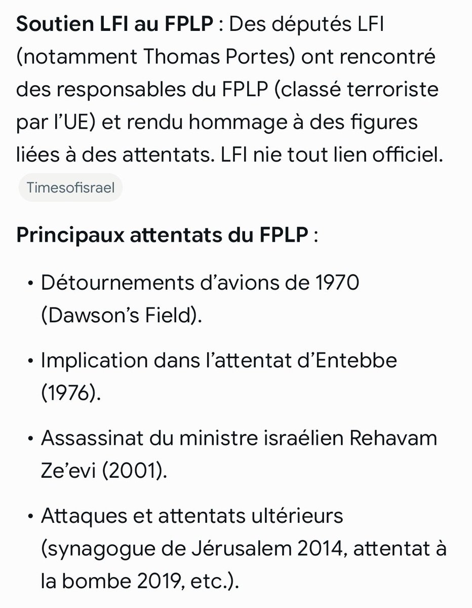 ExCretinDeGch's tweet photo. @BastionMediaFR Mariam Abou Daqqa, Ali Alaraj, Salah Hamouri, Elias d’Imzalène, Omar Alsoumi, Kozo Okamoto...
LFI a plusieurs fois affiché sa sympathie pour le terrorisme.
En revanche, elle refuse de qualifier le Hamas d'organisation terroriste. https://t.co/1sAQ4Ngmk5