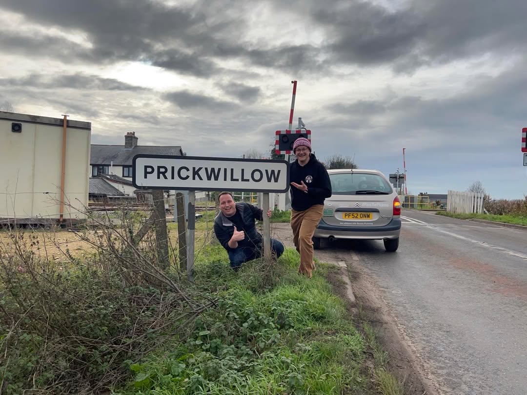 JimmyFoister's tweet photo. Join Jon and Martin on the Rude Trip as they uncover the UK’s funniest place and road names. The latest Cambridgeshire episode features Pass, the half-million-mile Citroen Xsara Picasso. https://t.co/ZJ176551Dt