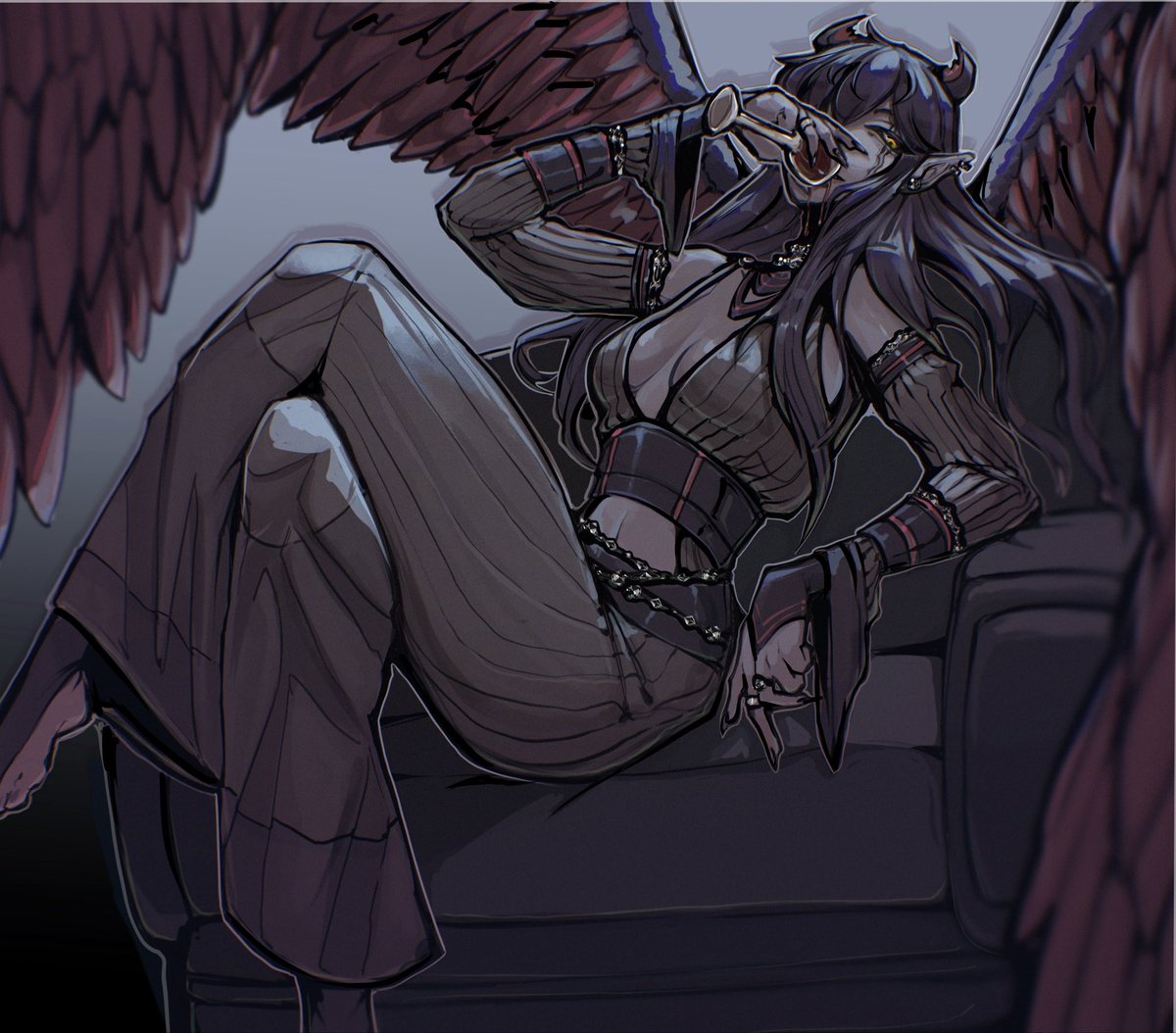VALCORE_VT's tweet photo. @RedclawDraws Good Afternoon 
My name is Valcore Morningstar
I am a Nephilum Vtuber, an immortal being running an organization who slays Corrupt entities.

I am on temp leave cause of an upcoming surgery so when I return I cannot wait to watch your opinion
Thank you~🥀
(More design in replies) https://t.co/fXLfUXoRRT