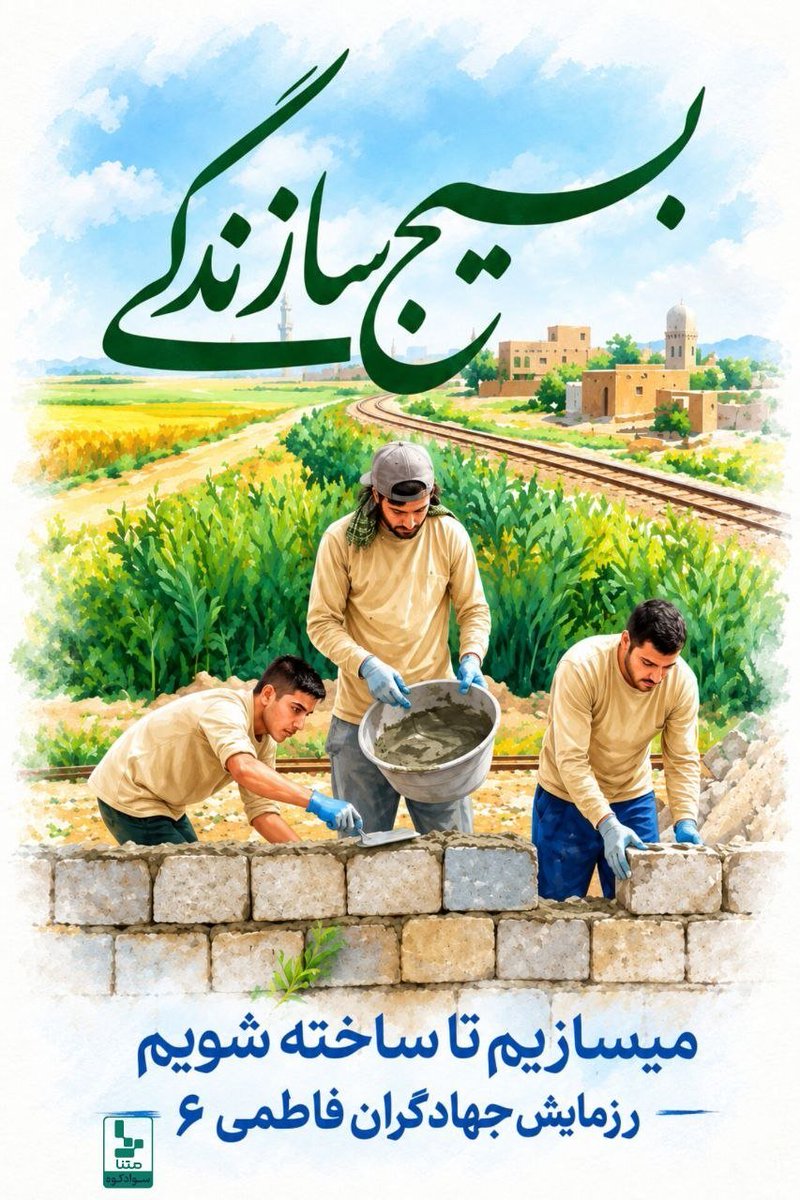 k_safipour's tweet photo. به نام جهادگرانی که بی‌ادعا، آینده را ساختند.

#جهادگران_فاطمی6
 #دیار_علویان https://t.co/Uk1Vs9ZKpv