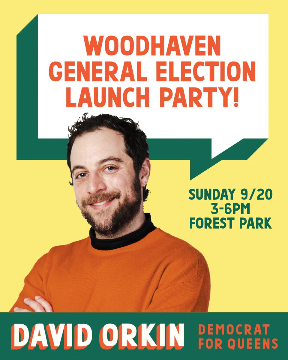 david4queens's tweet photo. GENERAL ELECTION LAUNCH! 🚀

On Monday, join us and @nycdsa for a Canvassing 201 virtual training. Next weekend, knock doors in Ridgewood &amp; Woodhaven with @aberkawas &amp; @claireforny, and join the afterparty at @barfreda801 and Forest Park. 

SIGN UP @ https://t.co/YHNIP2xw8D ‼️ https://t.co/s56RYFQdpv
