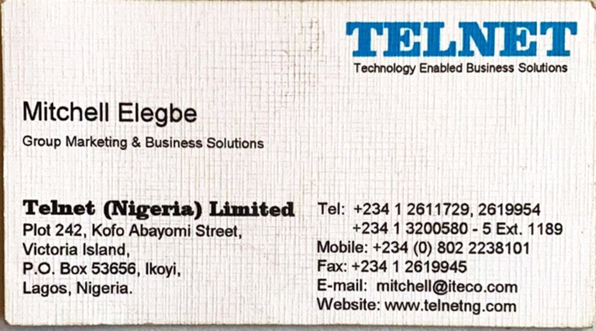 InterswitchGRP's tweet photo. Found a relic from Big Mitch’s early days as an employee; a business card from before “Founder &amp; Group CEO”😎.

From handing out someone else’s cards to building Africa’s payment infrastructure.

This is a reminder to never stop! 🚀 
#BigMitchOfTheSwitch #NeverS20P https://t.co/0REAlKvuIb