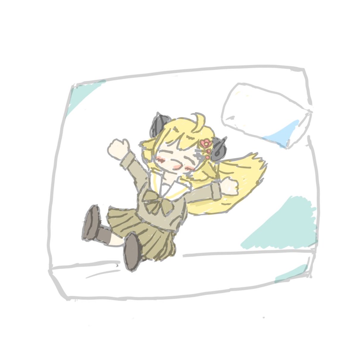 kobushibaV's tweet photo. オフトゥンにどーーーん！なわためぇrkgk https://t.co/Lmi4lHKcGT