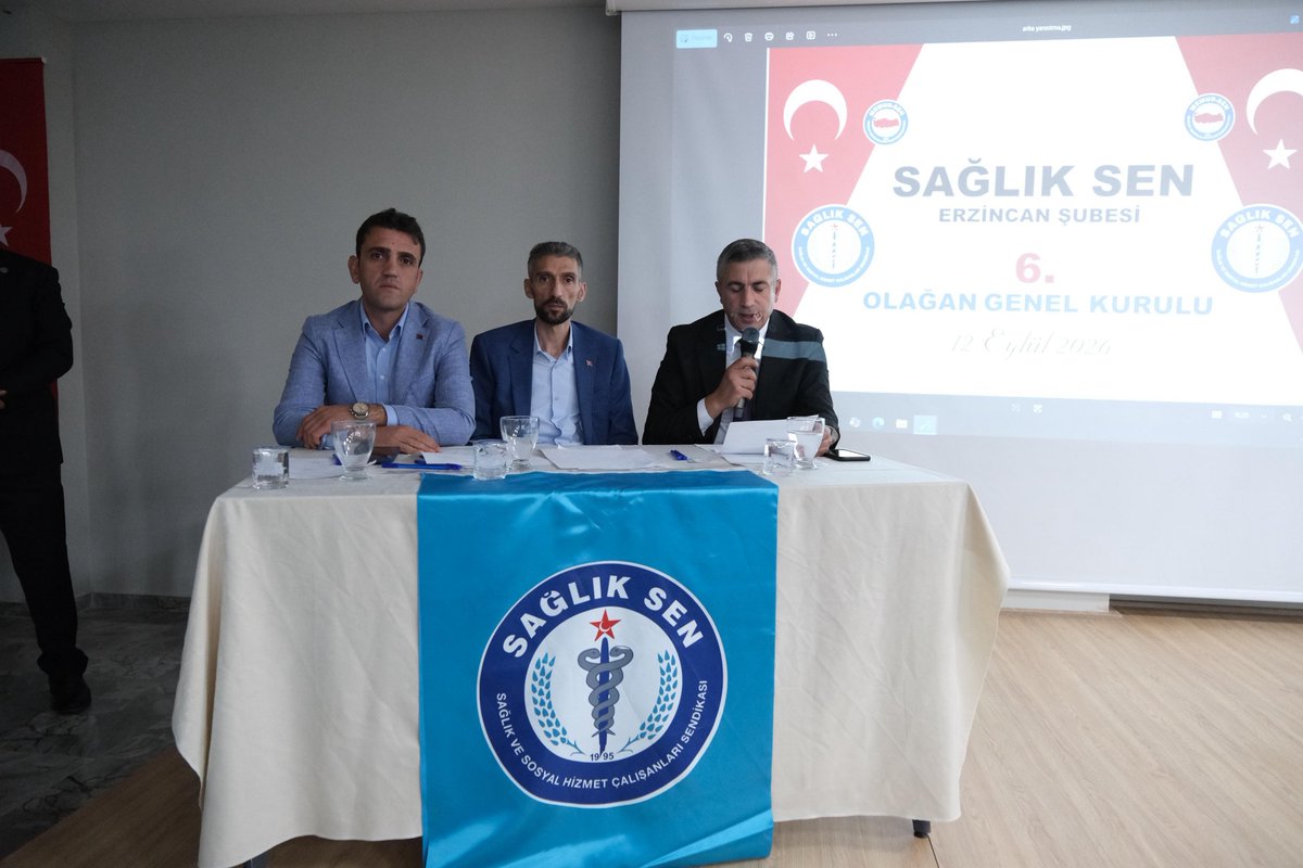 sagliksen's tweet photo. Sağlık-Sen Erzincan Şubesi'nin 6. Olağan Genel Kurulu, Genel Başkan Yardımcısı Abdullah Duman'ın katılımıyla gerçekleştirildi. 

Genel kurulda, Halil İbrahim İçoğlu yeniden Erzincan Şube Başkanı seçildi.
⤵️
https://t.co/9TsSLpnugq https://t.co/LBs4KYksqE