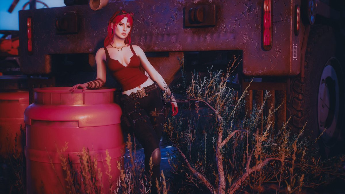 FLTLNED's tweet photo. ⠀⠀⠀ 
⠀⠀⠀ 
⠀⠀⠀ ⇀ vara sloane reeves ﹑5’5  ﹑28 y/o ﹑aldecaldos nomad ﹑ mechanic ﹑road warrior ⁎
⠀⠀⠀ 
⠀⠀⠀* pictures done by me — do not use my VP or take my OC for any purposes. 
⠀⠀⠀ https://t.co/mWfxisRAXM