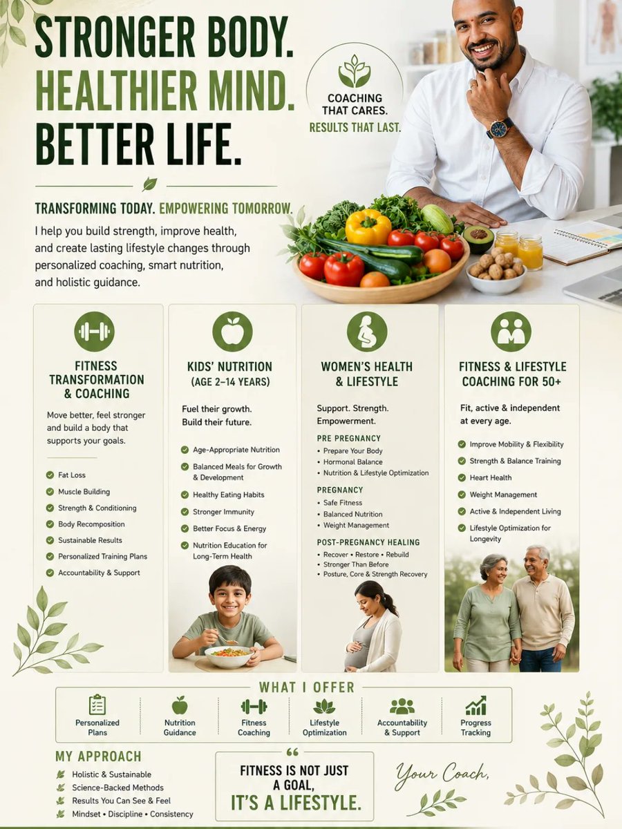 JaniceFewli1's tweet photo. Wellness is more than appearance. It’s better energy, stronger immunity, healthy families, peaceful pregnancies, and staying active after 50. Fitness, nutrition, pregnancy, postnatal, kids and 50+ lifestyle coaching in Bangalore. DM for consultation. https://t.co/PrYxkRWAFY