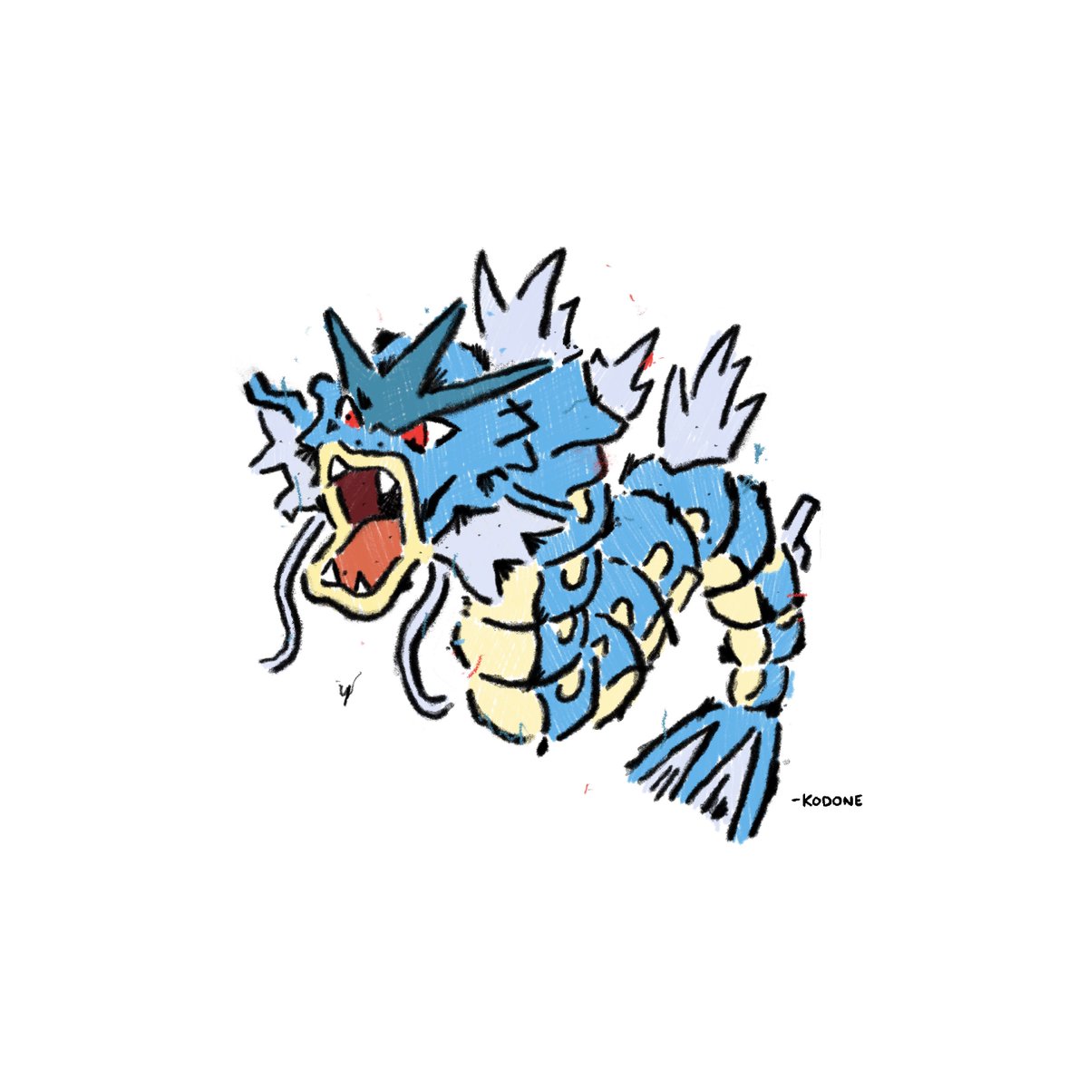 kodone's tweet photo. gyarados request 👋 https://t.co/8d9tyT7iG8