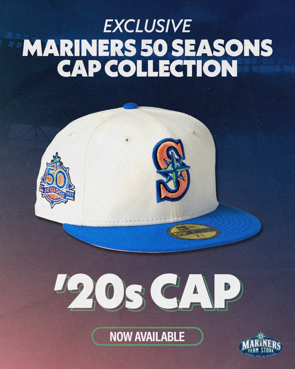 MarinersStore's tweet photo. 🍑 AVAILABLE NOW 🍑

Our EXCLUSIVE limited edition ‘20’s 59FIFTY Cap is available in-store only at the @TMobilePark Team Store! https://t.co/cLb8urk7Qa