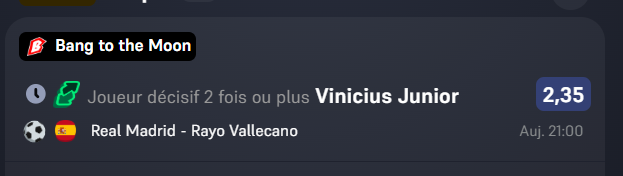 Papa_rieur's tweet photo. cote a 4 (0.25%)
cote a 2.35 (0.43%)
cote a 3.85 (0.26%)

Je vois le real en mettre 3 ou 4 donc je tente ce genre de choses!!! 
0.94% de jouer https://t.co/XfXDBUzLU2