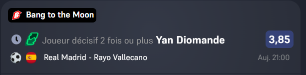 Papa_rieur's tweet photo. cote a 4 (0.25%)
cote a 2.35 (0.43%)
cote a 3.85 (0.26%)

Je vois le real en mettre 3 ou 4 donc je tente ce genre de choses!!! 
0.94% de jouer https://t.co/XfXDBUzLU2