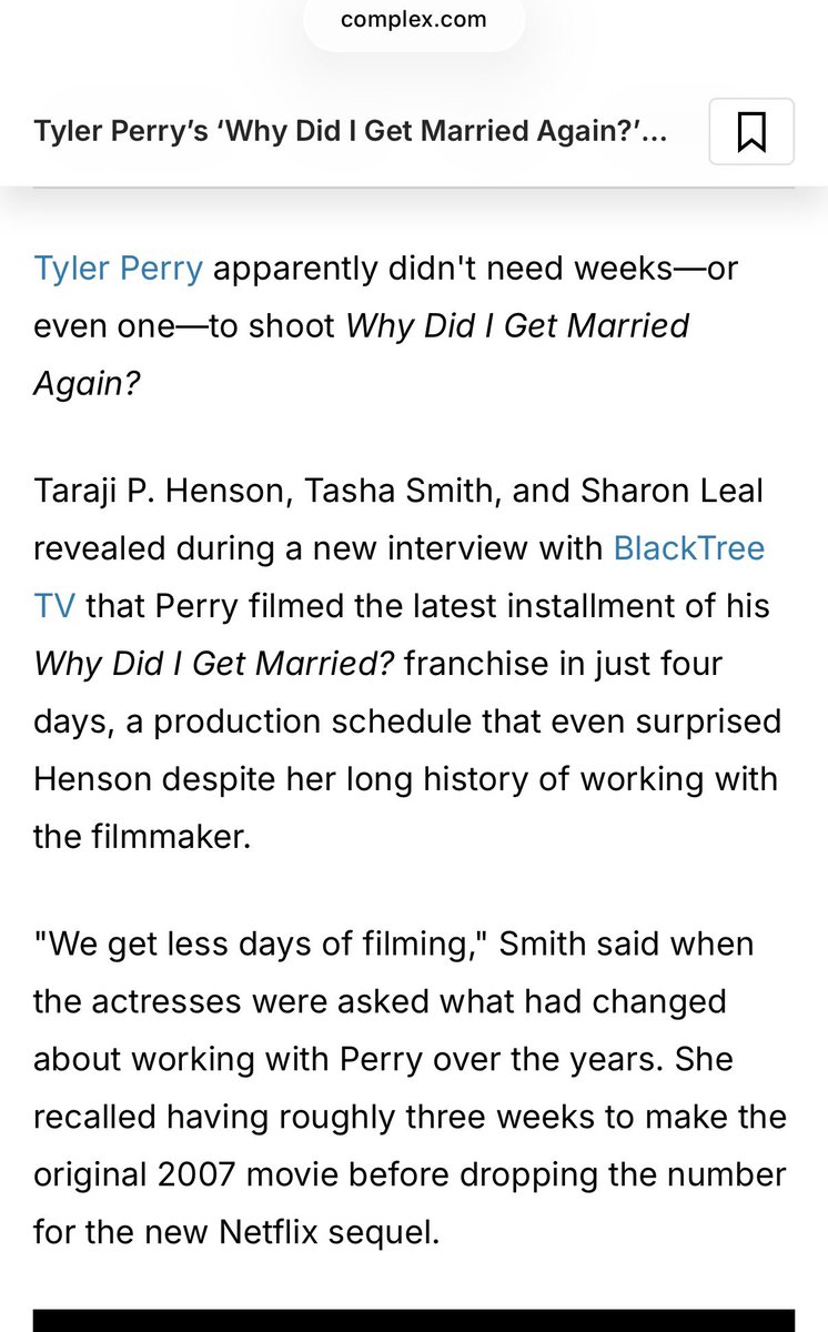 stoppfeenin's tweet photo. Mind you I just watched this shit this week to catch up and the quality was so high from the first movie and it’ll dwindled so low now. Where did it go wrong?

Tyler Perry really delivers low-quality microwaveable productions now and it’s honestly SAD because this man has the ability, money, and resources to create AMAZING bodies of work.

But he’d rather be cheap, rush through production, and cut corners— and it showed.