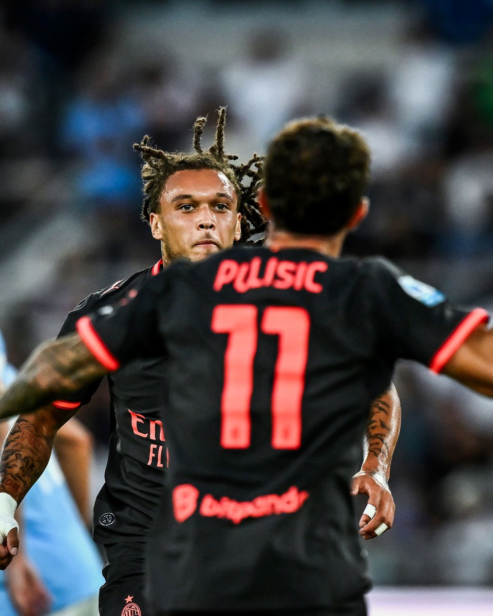 brfootball's tweet photo. Christian Pulisic made his first appearance of the season as he came off the bench and assisted the first of Diego Moreira's goals in Milan's 2-2 draw vs. Lazio 🎁 https://t.co/VH4pxKD6A7