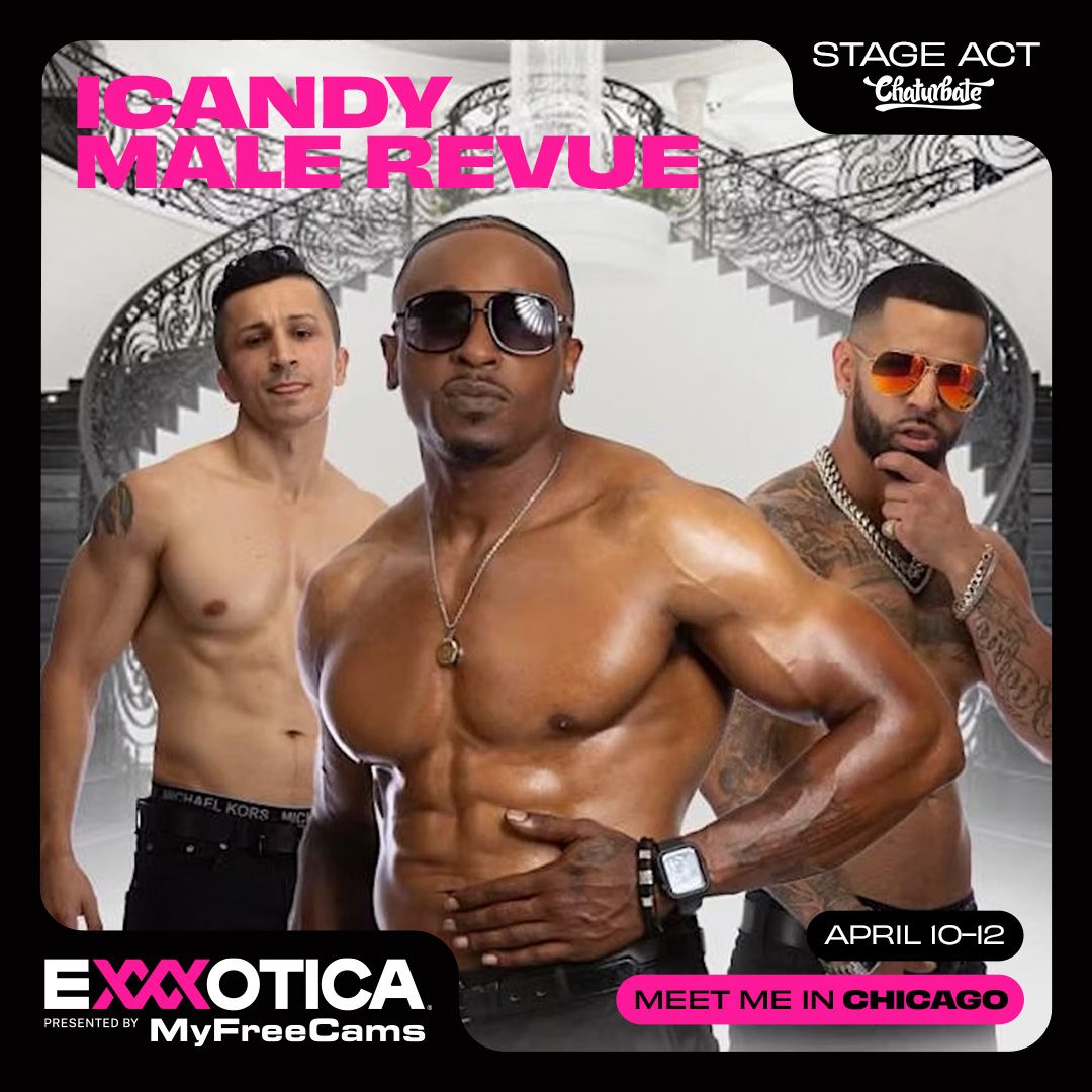 EXXXOTICA's tweet photo. Featured Post: Stage Act: iCandy Male Revue https://t.co/5nxosKtbZG 

#Chaturbate #Chicago_ILLocation #FeaturePerformance #MainStage https://t.co/xD28IZl9PR