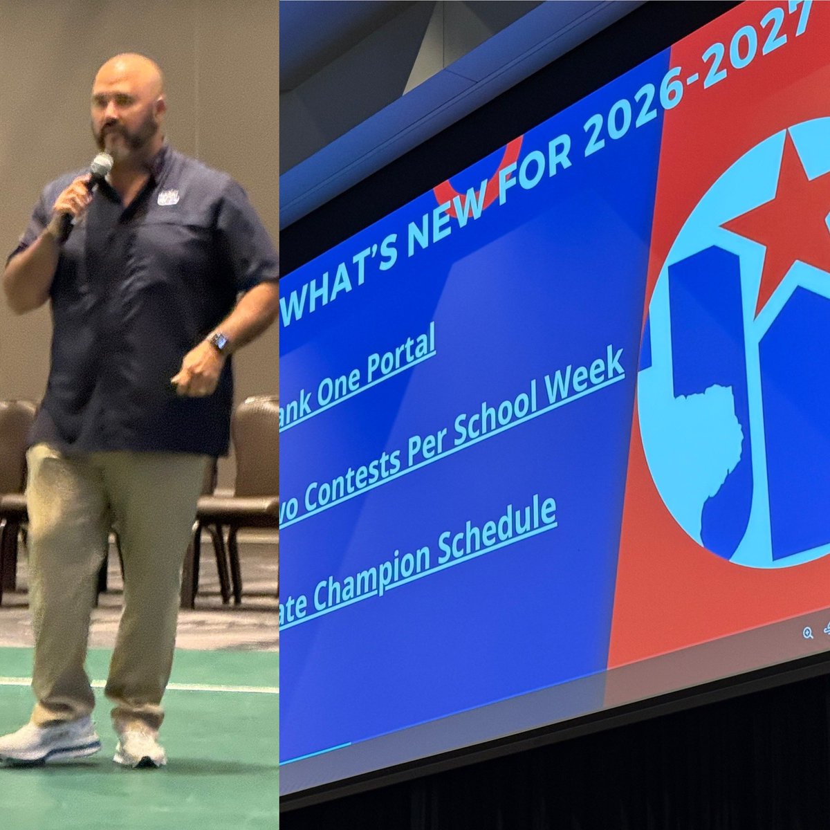 THSWCA's tweet photo. Thank you to @jmabb16, @ray_zepada1 &amp; @uiltexas staff for their continued support of our sport, coaches &amp; athletes! We’ve come along way and have a bright future ahead under their leadership! https://t.co/qXiZERdm11