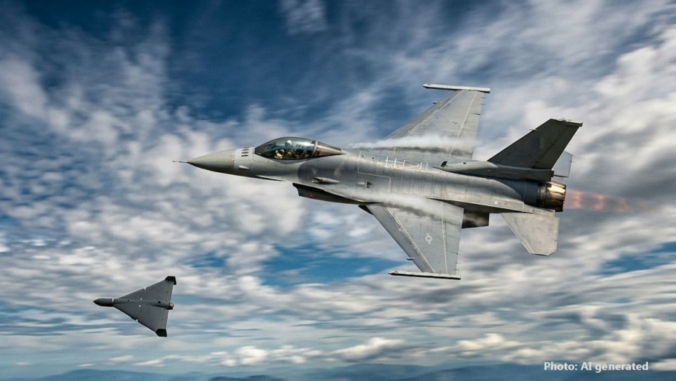 RRInternational's tweet photo. According to the ministry, the Air Operations Centres of Ukraine & Moldova reported that a #drone had crossed the #airspace of neighbouring countries before heading towards north-eastern 🇷🇴. Two Romanian Air Force F-16 fighter #jets were scrambled to monitor the situation. (2/2) https://t.co/PqdFi0lg4V