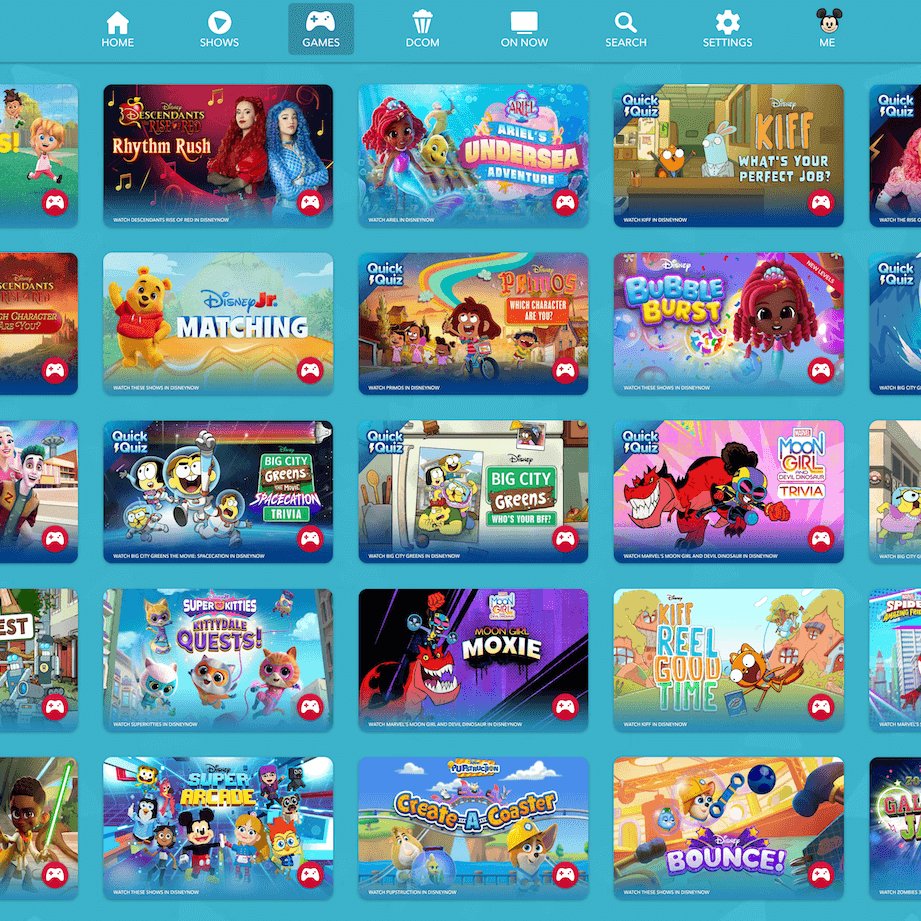 DTVANews's tweet photo. Disney+ might be migrating the games from the defunct DisneyNOW app into the streaming service.  

According to several Disney+ users, a new testing feature named "Games" has showed up featuring the "Spidey and His Amazing Friends" games which used to be on the DisneyNOW app https://t.co/QKnAsiV6AH