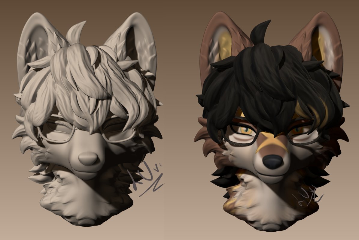 luvixxx1's tweet photo. some fast head sculpt :P
#furryartㅤㅤㅤ https://t.co/ic7FqbxWzh