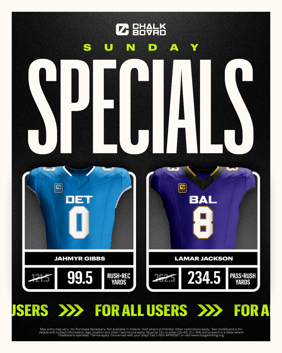 ChalkboardHQ's tweet photo. SUNDAY SPECIALS ‼️

Oh.. and let's give away some free entries too. To enter, just... 

▪️ Like &amp; Repost   
▫️ Comment CB username   
▪️ Tag fav person to tail on X https://t.co/hEwrIJDhb9