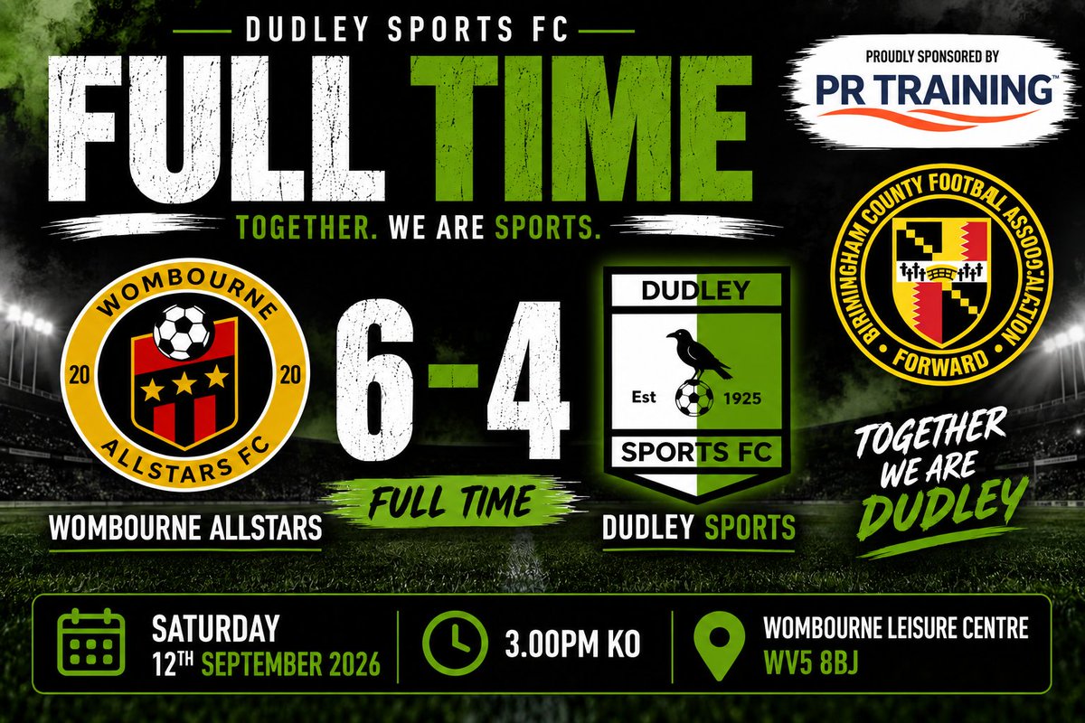 dudleysportsfc2's tweet photo. Sports exit the @BirminghamFA Saturday Vase, Just nowhere near good enough today.
#THEJOURNEYCONTINUES 
UTS🟢⚫️ https://t.co/NzGvlAA0ly