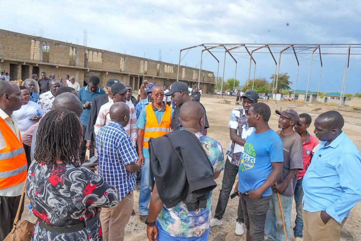 tanuijohn's tweet photo. Inspected the Kimose County Aggregation &amp; Industrial Park (#CAIP) today with Hon.  @HonKibore_K Reuben (MP) &amp; Hon. Purity Tallam (MCA) — a flagship project under Pres. Ruto's industrialisation agenda. Time to accelerate completion &amp; unlock Baringo's value-addition potential. https://t.co/s7sRI8AeUQ
