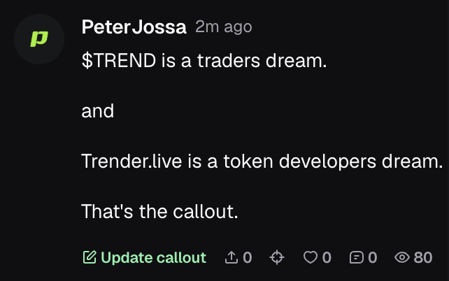 Trenderdotlive's tweet photo. That's the callout @PeterJossa. 

$TREND https://t.co/C8UoxCjnnM