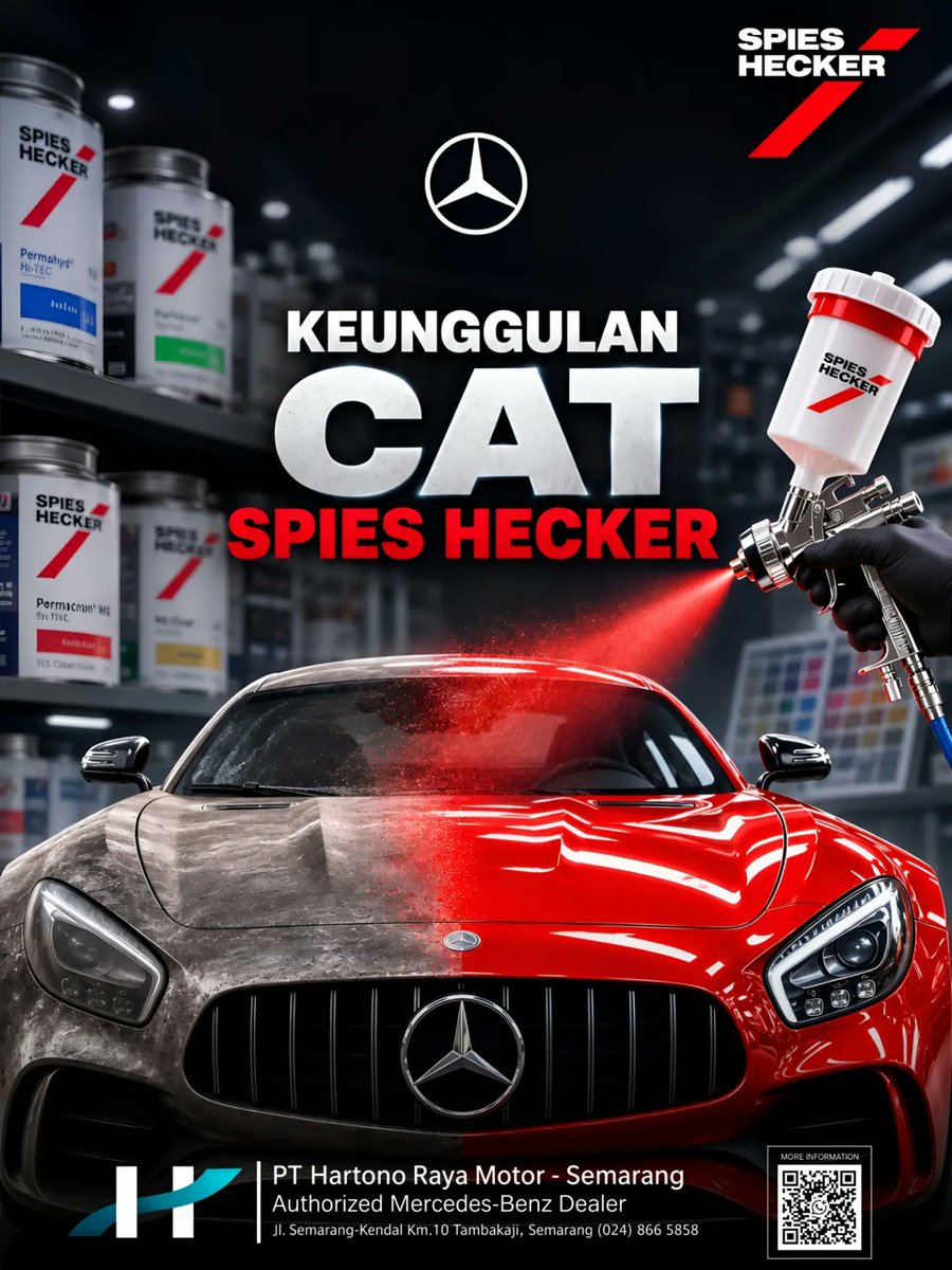 LakendraSalvant's tweet photo. Spies Hecker, sistem refinishing premium asal Jerman untuk color matching presisi, finishing halus, dan hasil akhir berkualitas pada kendaraan premium. Percayakan body repair dan insurance claim Anda kepada Hartono Raya Motor Semarang. https://t.co/SpFBGEcFVg