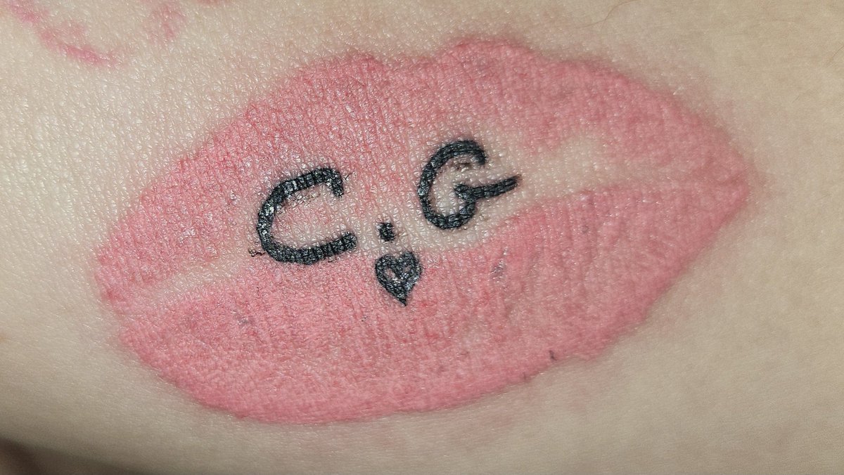 MadmanSan's tweet photo. Normal people when in Amsterdam buy cheese, tulips or space cake as a souvenir. Me? I got myself tattoos of @CleaGaultier and @blkblssm! Words can't describe how happy this makes me. 😍😍😍 https://t.co/qyBlVaIIHd