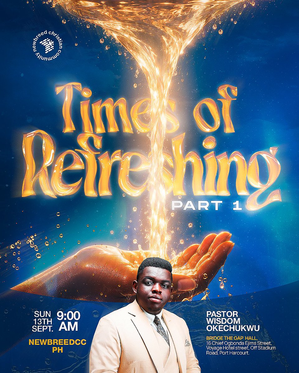 newbreedccng's tweet photo. @sir_davoh @ernie_olisama @iamekenechris @Efuru_Okoroafor @WisdmOkechukwu @momodu_victor @famous_alele @Toluwani_abe @Uwanatotheworld We believe God wants to meet us in His Word, minister to our hearts, and bring us into a deeper experience of His presence.
So come hungry.
Come expectant.
Come ready to receive.
See you in church 🕊️
#newbreedcc #timesofrefreshing #sundayservice https://t.co/9ICyFg9iRt