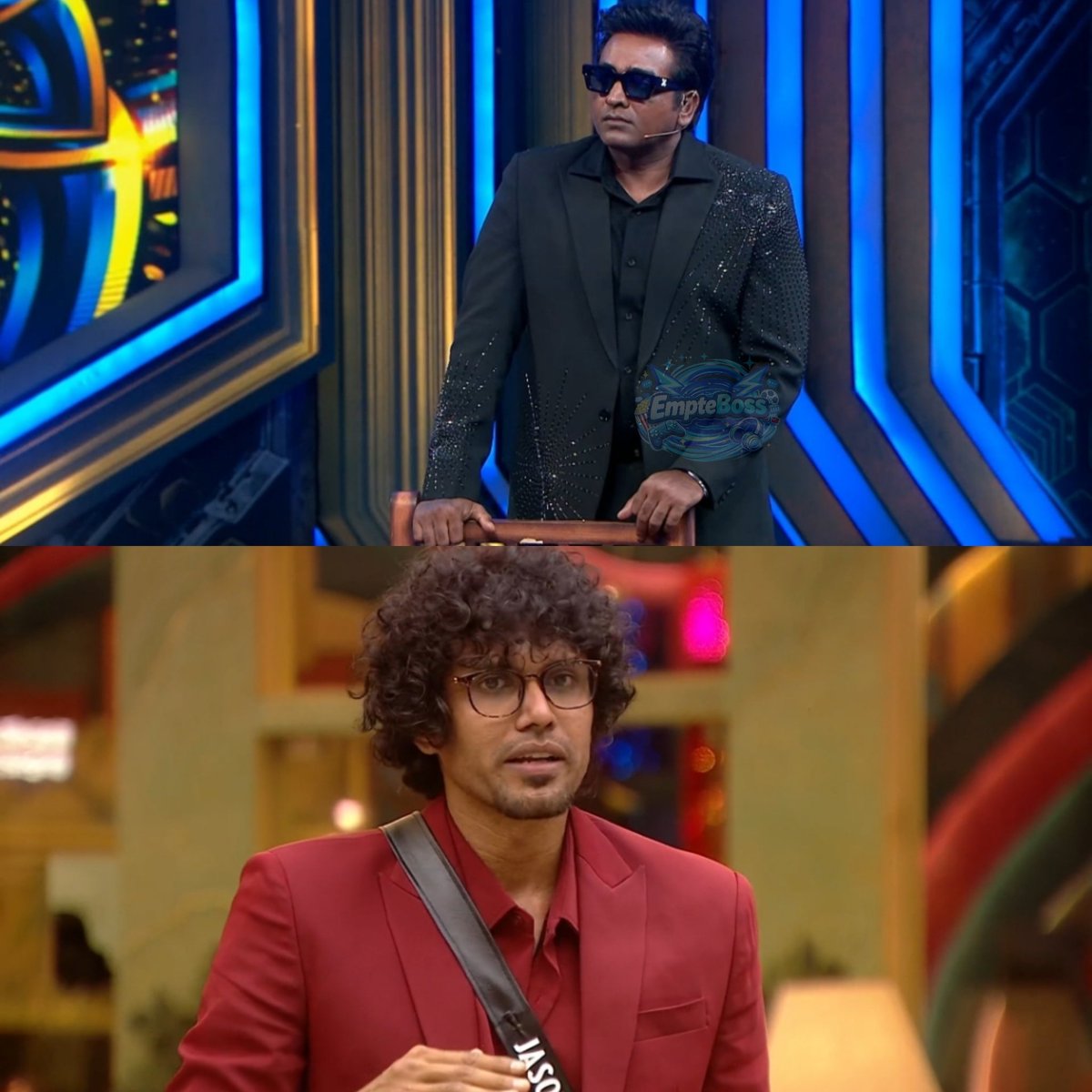 EmpteBoss's tweet photo. VJS: Jason, neenga Shathiga lawyer maari pesathinga! 😂🔥

#BiggBossTamil10 #BiggBoss #EmpteBoss #VijaySethupathi https://t.co/jcXZLmYqMI