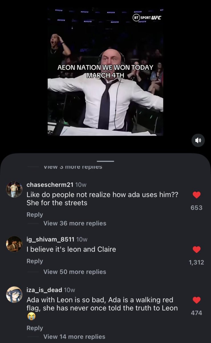 heyaherr's tweet photo. @maxmaxxies @codevclaire ps: esses likes em comentários do segundo print são da própria fã da claire que postou o print(ela mesma que deu like) e minha intenção com essa reply não é diminuir o que misoginia que as outras sofrem e dizer que NÃO existe fã da ada assim, enfim. https://t.co/fS1Rmq0UGo