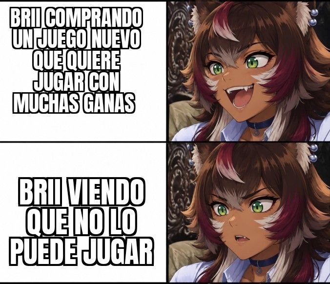 brii_wolfang's tweet photo. Mi dia a dia jsjs pinché pc patata 🥔  gracias @AjoloteKevin #Vtuber #español https://t.co/ImoSS25tEa