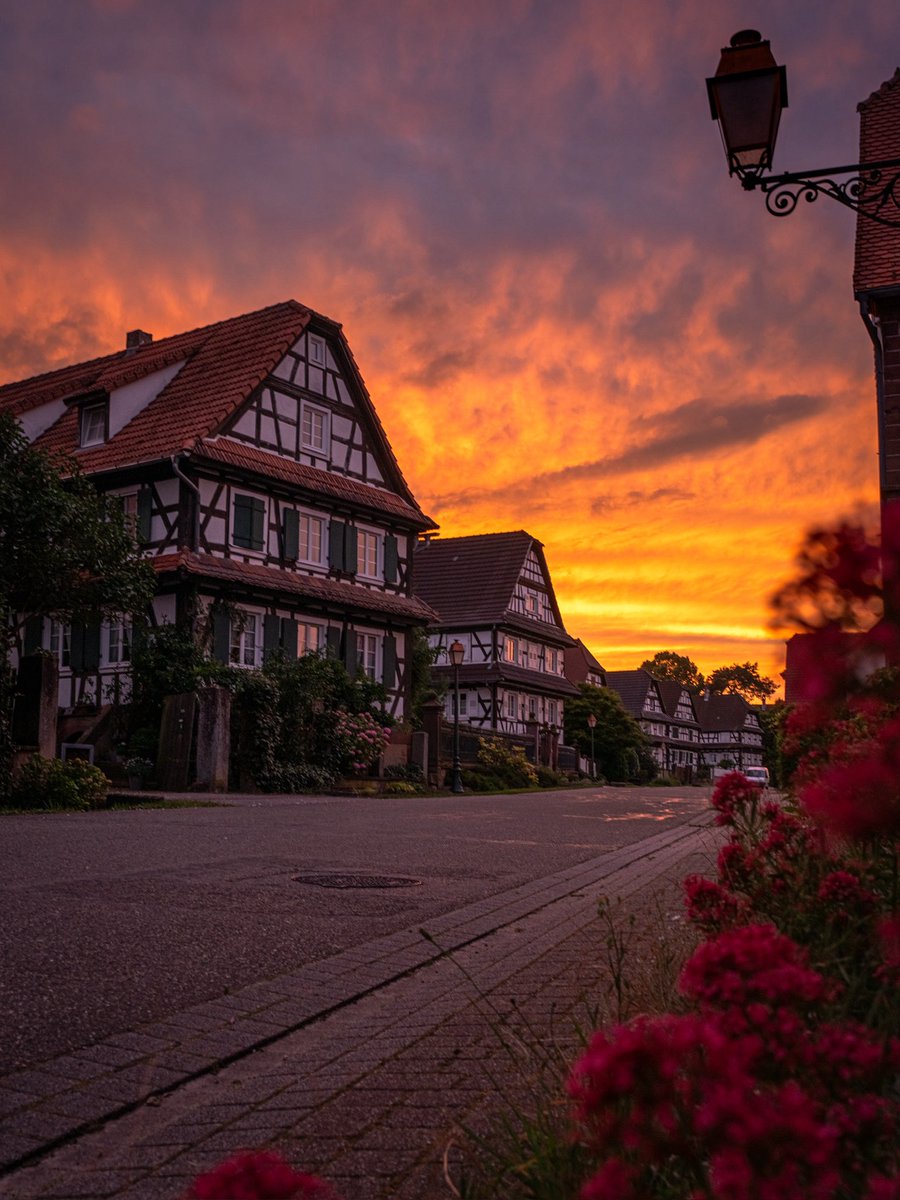 CedricSchell's tweet photo. Il y a des soirs où le ciel se colore en Alsace. https://t.co/ICnKBdYLbW