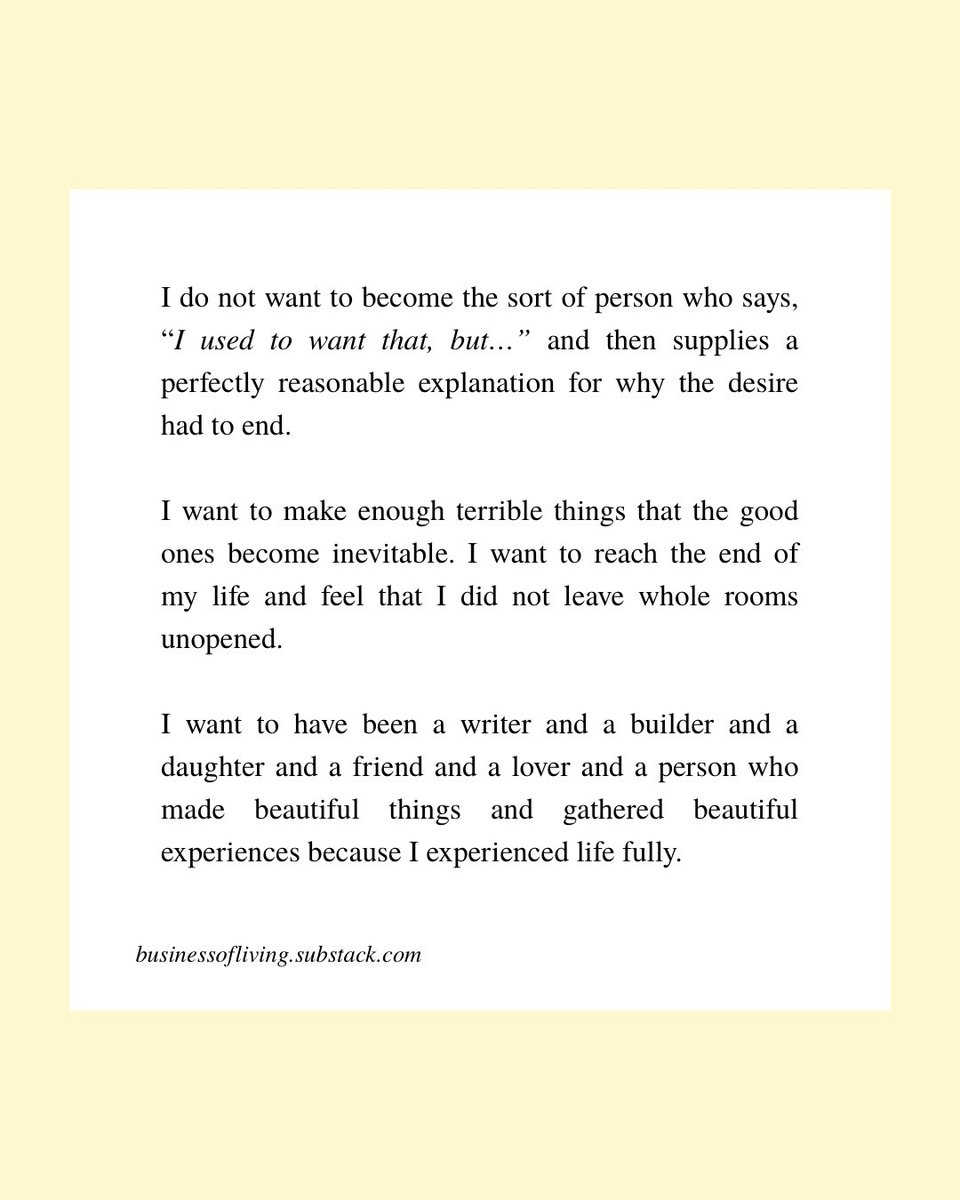 eseosaisi's tweet photo. And when all is said and done, I hope to have lived a life that was deliberately, expansively, and entirely my own.

Read here: https://t.co/ifRkwiyol3 https://t.co/WCL620aEL1