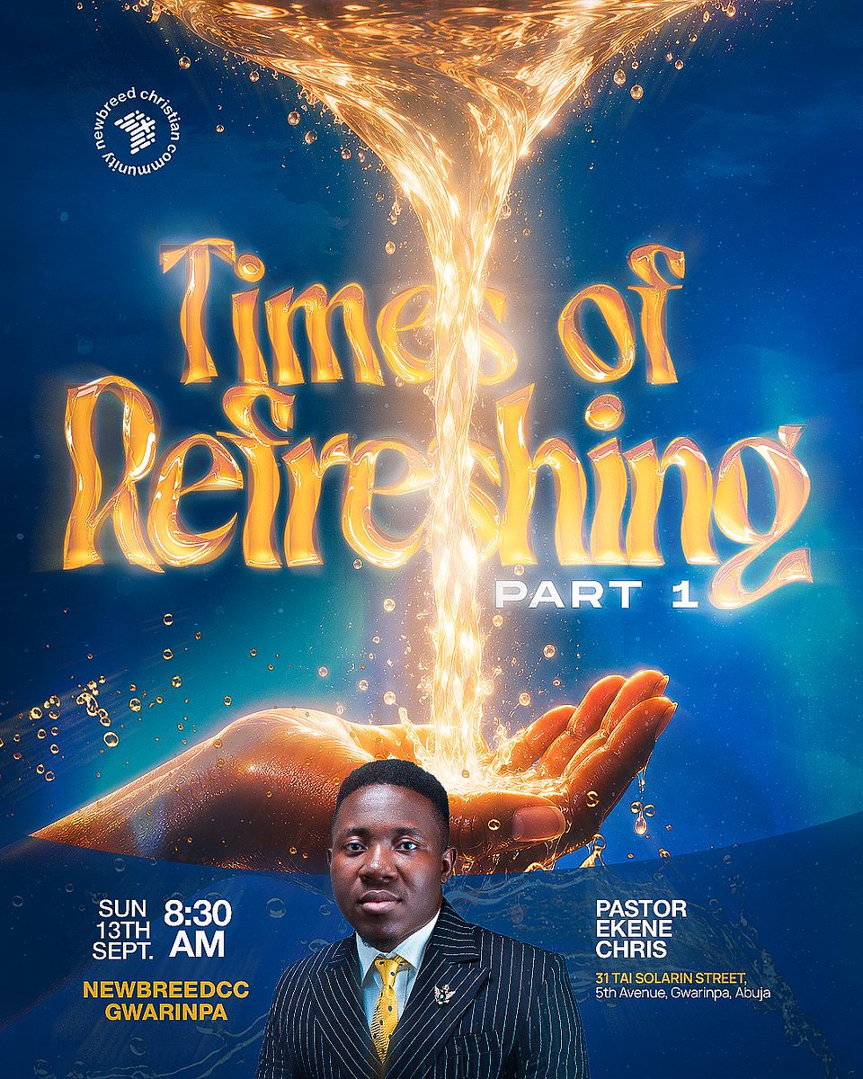 newbreedccng's tweet photo. @sir_davoh @ernie_olisama @iamekenechris @Efuru_Okoroafor @WisdmOkechukwu @momodu_victor @famous_alele @Toluwani_abe @Uwanatotheworld We believe God wants to meet us in His Word, minister to our hearts, and bring us into a deeper experience of His presence.
So come hungry.
Come expectant.
Come ready to receive.
See you in church 🕊️
#newbreedcc #timesofrefreshing #sundayservice https://t.co/9ICyFg9iRt