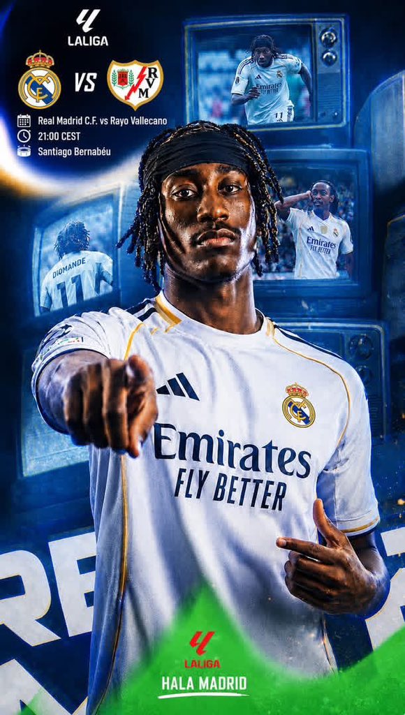 clezyblaq's tweet photo. Diomamde Start for Us tonight.✨

Vallecano is not Ready. 🔥

Joy want to finish me like this. 😂

If you are here to hate watch us you better off your TV or leave the View center because what Diomande is going to show tonight is beyond your comprehension.

#HalaMadrid #diomande https://t.co/13FsXlh2dA