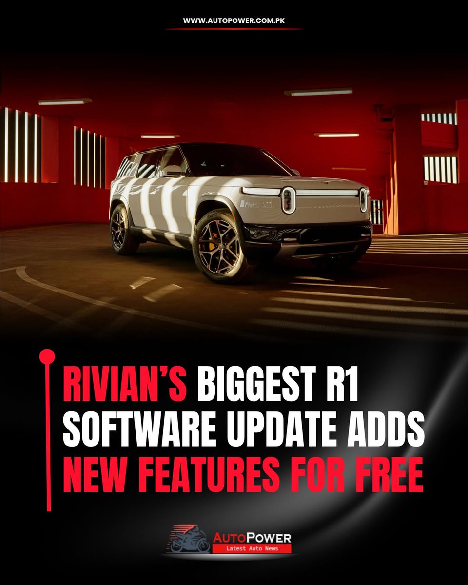 TillieSprymt's tweet photo. Rivian’s biggest R1 software update adds new features at no cost, including a redesigned interface, improved navigation and connected features for R1S and R1T owners. https://t.co/fNdEXX3L9g