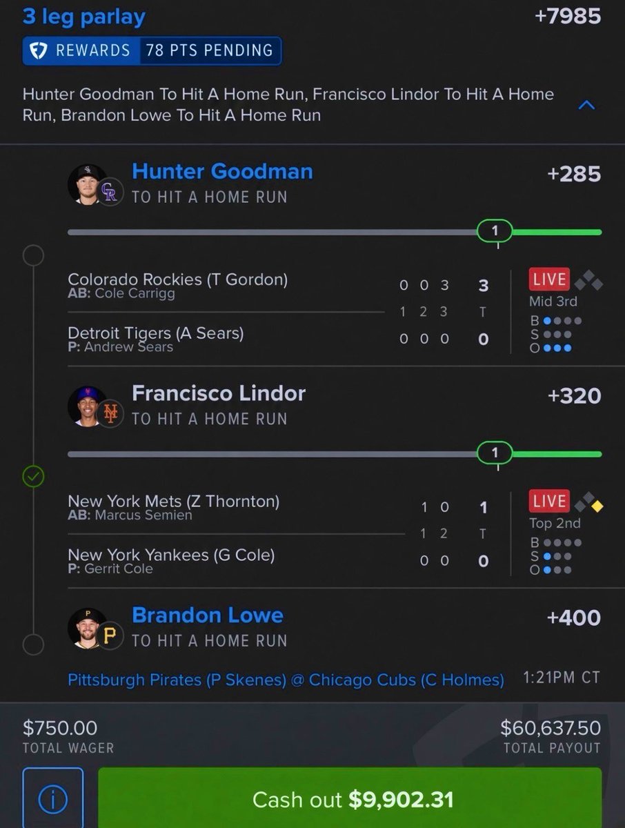 Justinpicks1's tweet photo. 3️⃣ LEGS. 2️⃣ CASHED. 💰🔥

Now $9.9K is staring me DEAD IN THE FACE 😭👀

🚨 ONE LEG LEFT. DO WE RIDE IT OUT?!

❤️ + 🔁 if you’re sweating this with me!

@Playbook

#GamblingX #SportsBets #BettingCommunity https://t.co/U8otcCwVTX