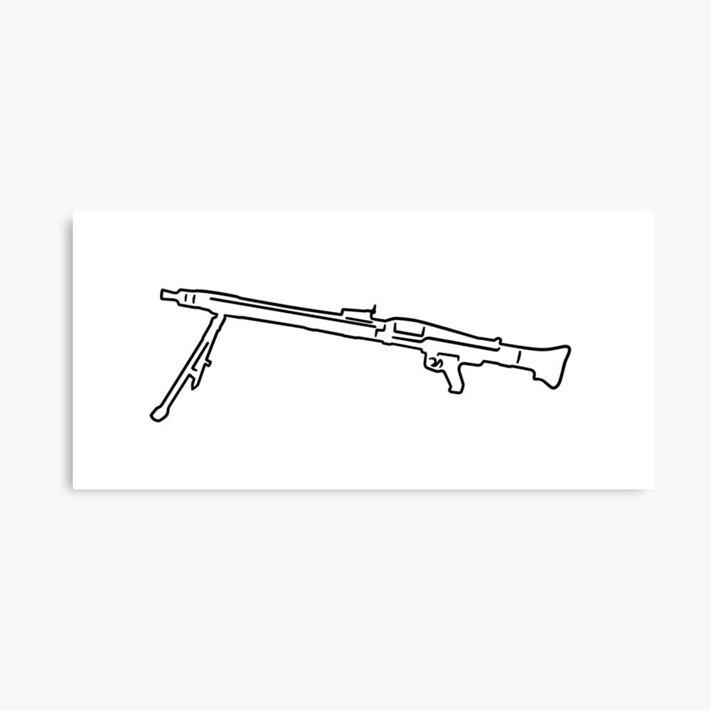 DustyRosich's tweet photo. German MG-42 machine gun poster by AutoClub, now available on Redbubble. https://t.co/CXVUhMKsoV