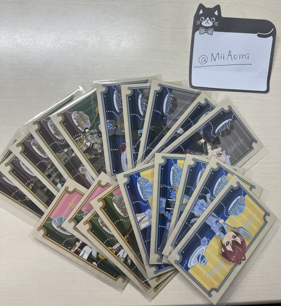 MiiAomi's tweet photo. 【交換】ツイステ ボンボニエール バースデーカード

譲➡️ 画像1枚目

求➡️ セベク

都内手渡しor 郵送 https://t.co/eCKeiyyfXI