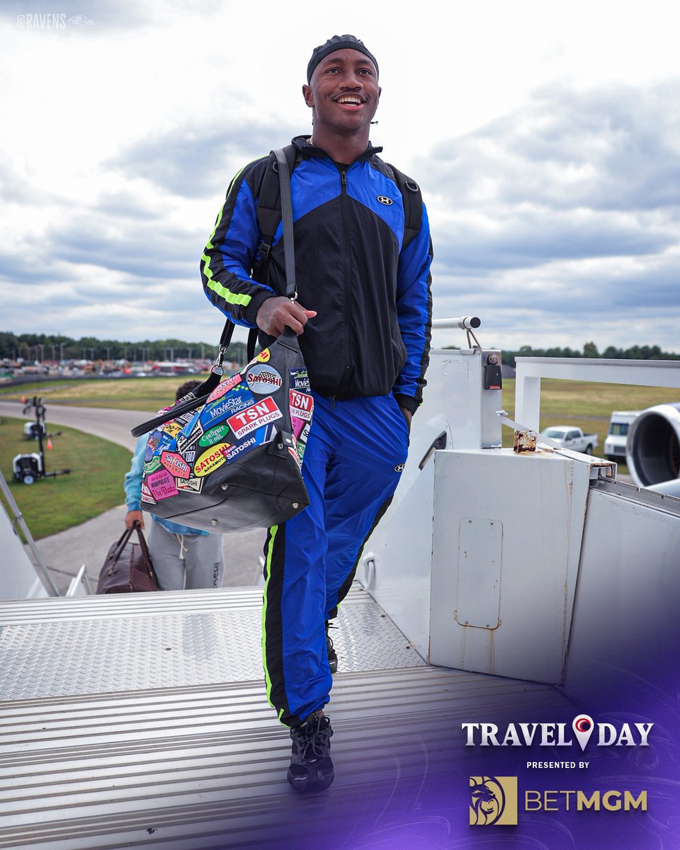 Ravens's tweet photo. First road trip of the regular season. ✈️

@ZayFlowers https://t.co/5qJdnrnVIQ