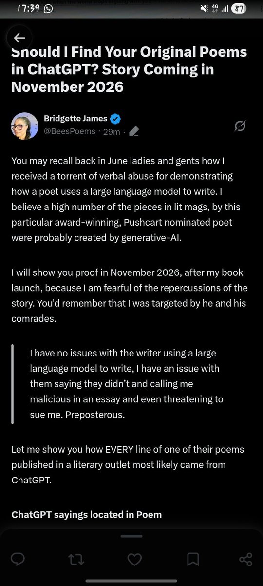 Garricologist's tweet photo. Today, @BeesPoems started a new round of attacks and witch hunts against me &amp; attached are her posts. Sometimes in March, she came for my brother openly, so I reached out to her via email, considering the professional relationship we've had in the previous months. https://t.co/nUDnO0HTso