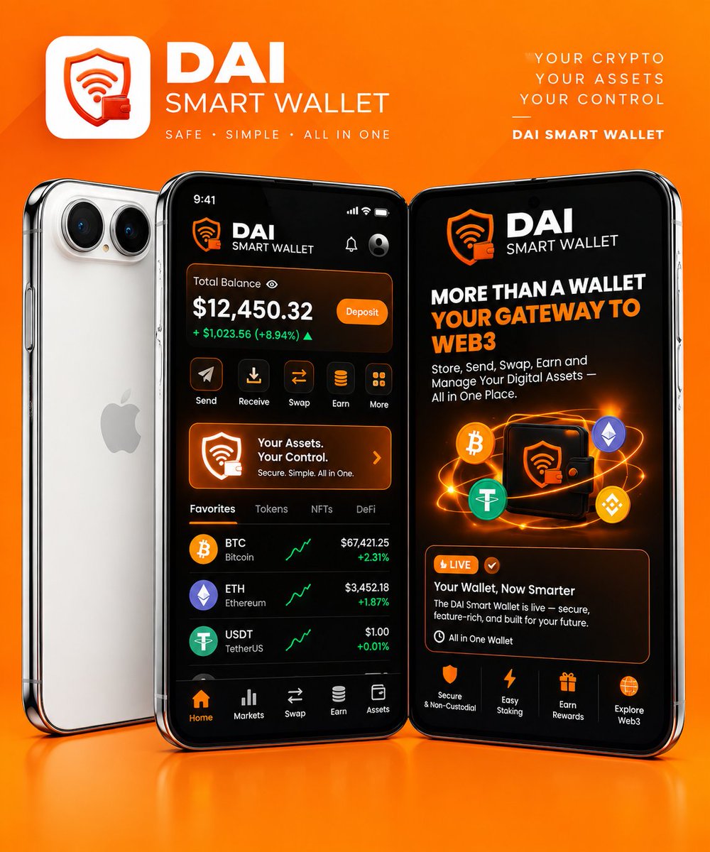 daismart_wallet's tweet photo. Download Now and enjoy DAI SMART WALLET.

https://t.co/JPGjtXHGey https://t.co/KMIa1FwBca