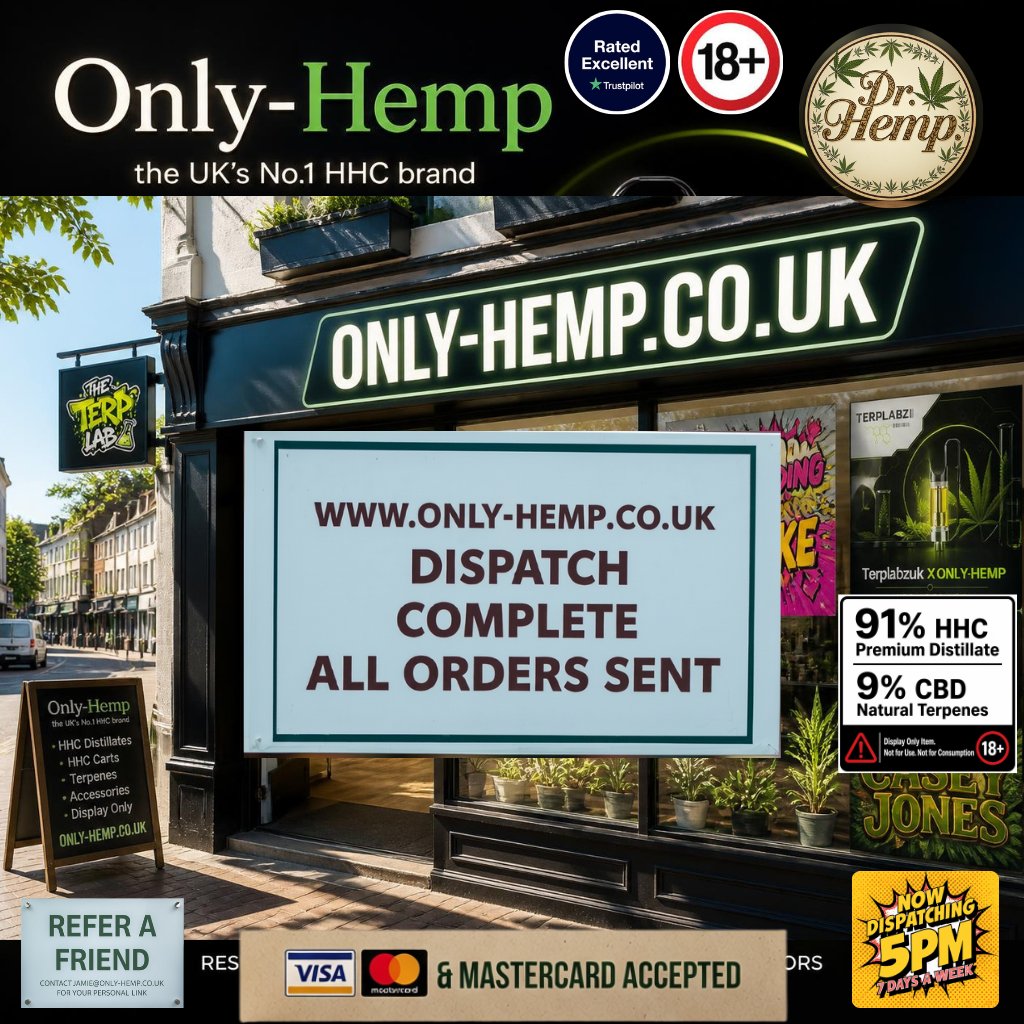 onlyhempltd's tweet photo. https://t.co/DoFb2nHrUU
DISPATCH COMPLETE
ALL ORDER SEND
ENJOY YOUR WEEKEND
#HHC #THC #ONTHESQUARE
Online 24/7/52 Order B4 5PM Mon-Sun
#ufc #cannafam #cannabisculture
@elonmusk @JeffBezos @danawhite @Steg_G
@E40 @Dop3KinG @Entrepreneur @sparksticky
@Trim_Gawd @albertpike303 https://t.co/gNHuMDcRXK