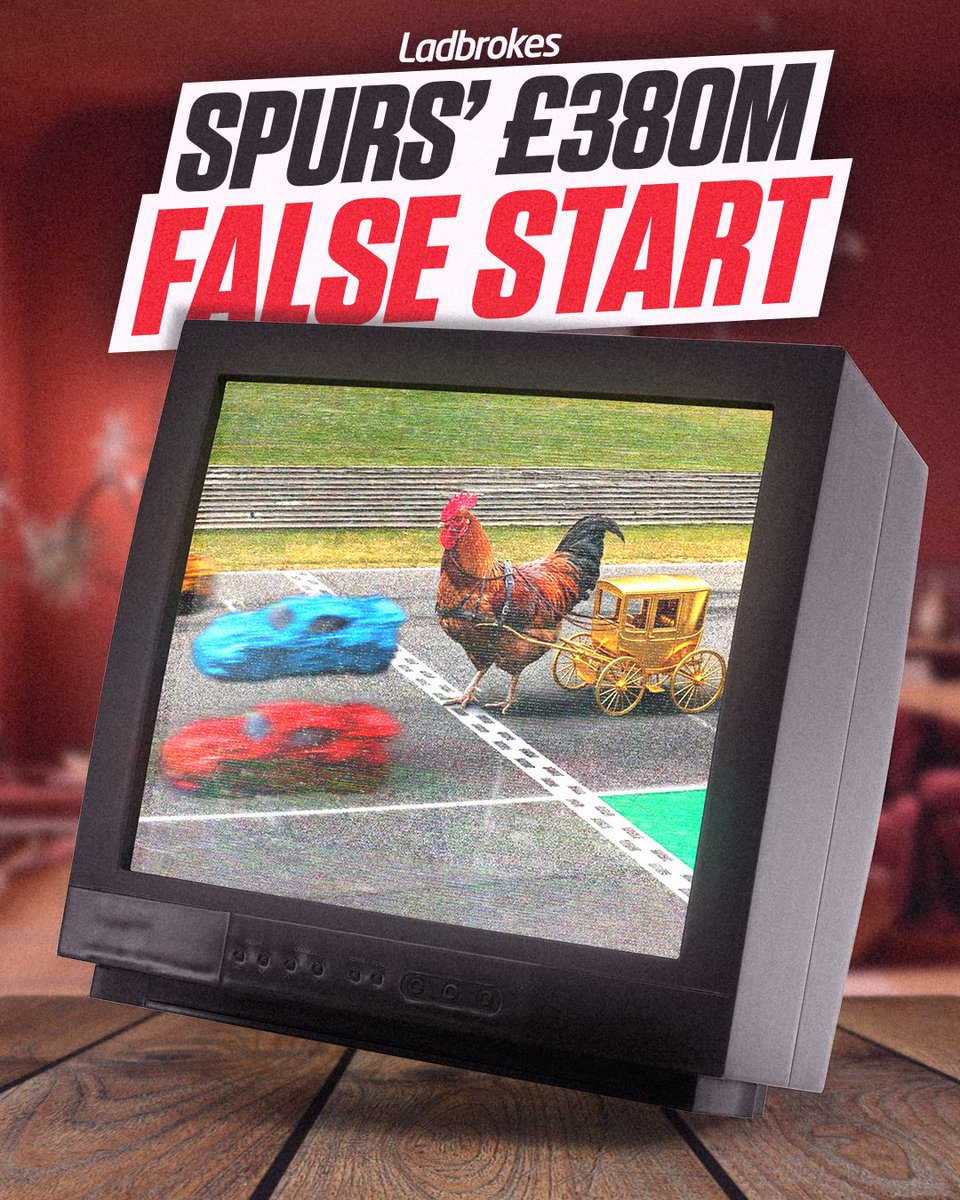 Ladbrokes's tweet photo. £380 million spent. Zero goals. 

Have Spurs gone backwards? 🐓 https://t.co/77OqluRVkS