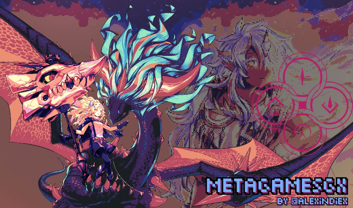 AlexIndiex's tweet photo. Commission for @MetaGamesGX 
Exclusive playmat available at https://t.co/5gNmUk7aw9
No AI was used in the making of these pixelarts. 
Images have been scaled down and blurred to prevent unauthorized use/reposting. https://t.co/6xdgZY1UyH