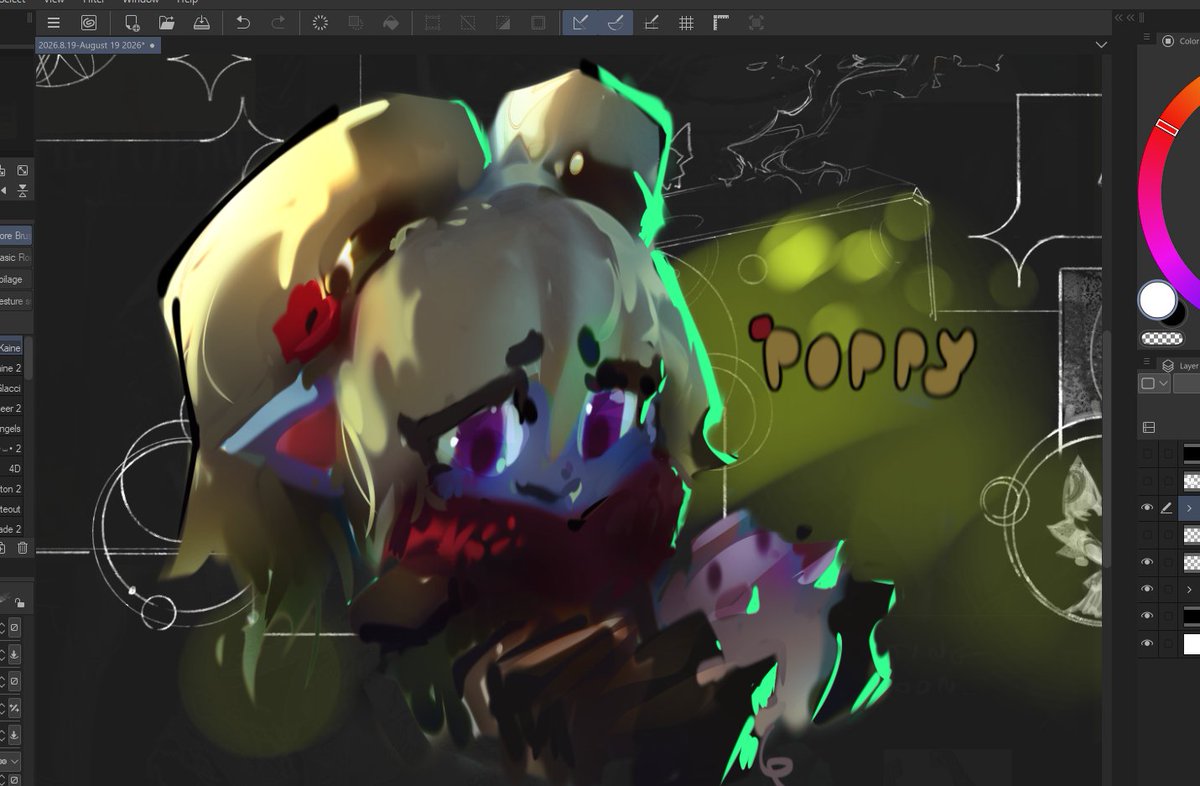 Visc_xeno's tweet photo. i love sketching poppy https://t.co/0mAQEbrSlV