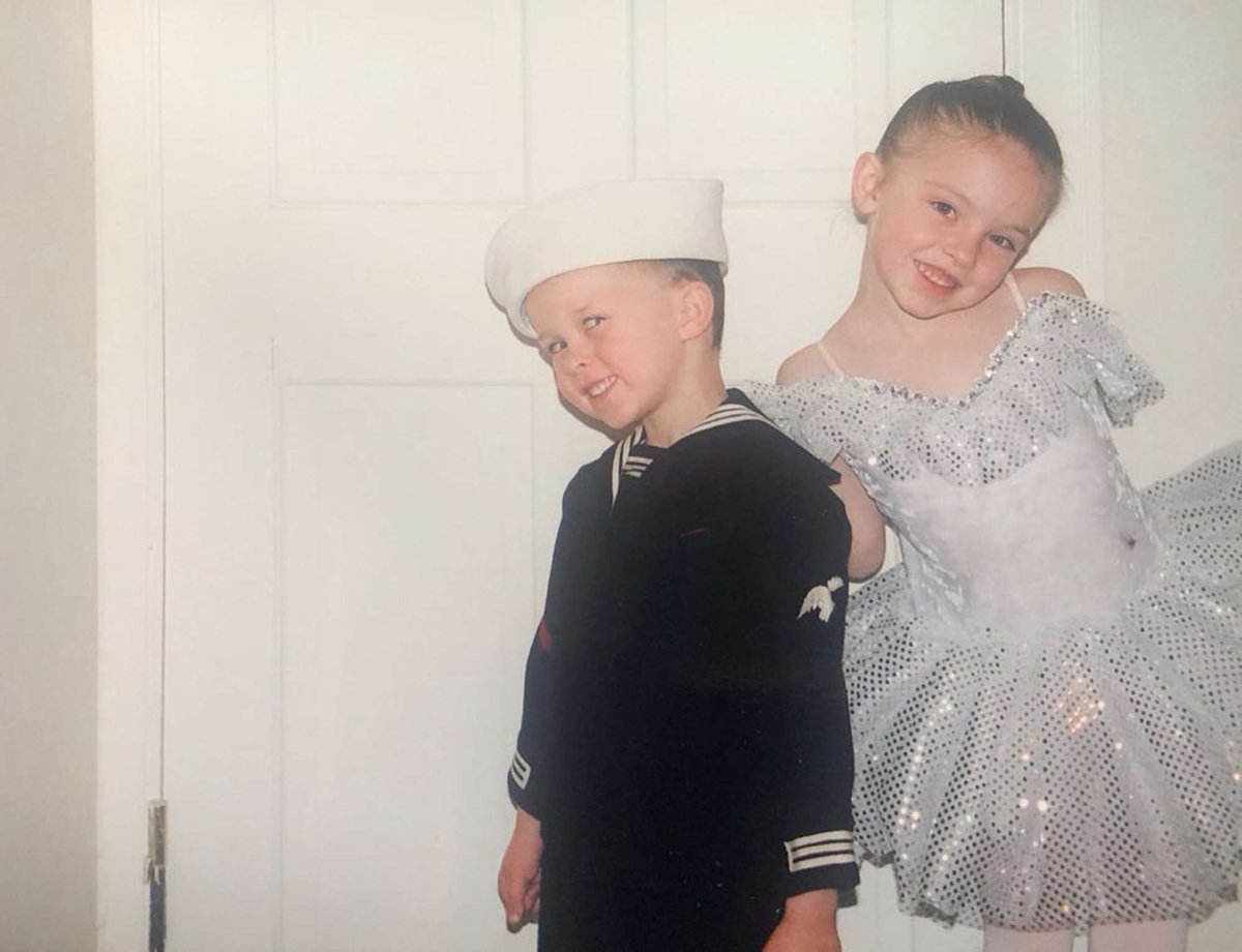 MasonDayberry's tweet photo. Outmuggin’ @BiancaDayberry every Halloween since we were thumb sized. Happy 21st birthday, sis. Now you no longer have to smile and act sultry for the bartender to be sweet on you. You can just show ID. Have a good one. https://t.co/MK4EODB9OV